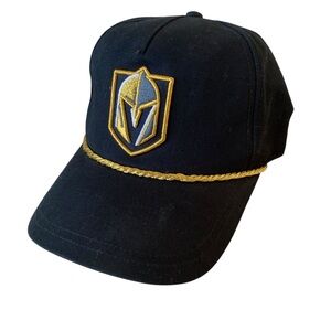 Vegas Golden Knights x American Needle Rope Hat Black Adjustable NHL Hockey